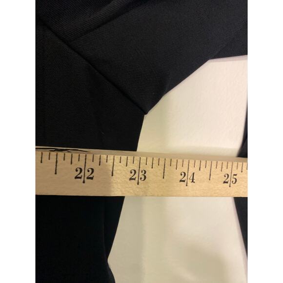 Lands End Womens Black Suit Blazer Jacket Wool Career Preppy Dark Academia 18 - Picture 11 of 14